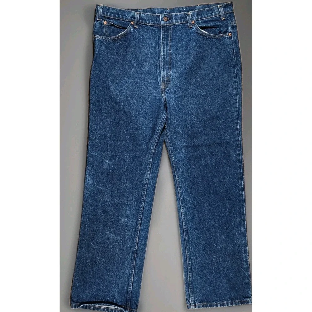 Vintage Levis 517 Jeans Pants Mens 40x30 Blue Denim Orange Tab 70s 80s Tag 42x32